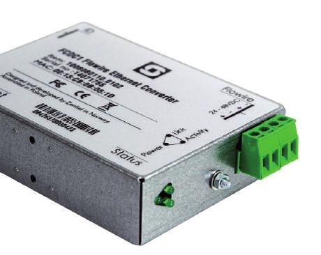 Ethernet Konverter AIP55200 Flowire Ethernet-DC Konverter 1 Adernpaar für Datenübertragung und PoE-Spannungsversorgung des