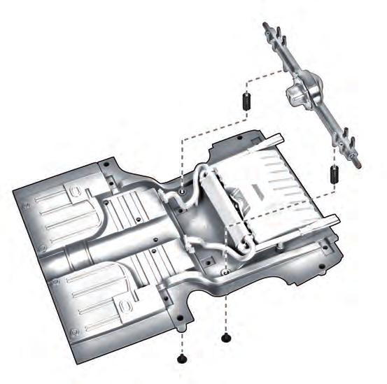 BAUPHASE 24: Hinterachse und Schraubenfedern DIE BAUTEILE DIESER AUSGABE 24-1 HINTERACHSE, TEIL 2 (OBERE HÄLFTE) 24-2 SCHRAUBEN MP01 2,3 x 4 mm (4+1 STÜCK*) 24-3 SCHRAUBENFEDER (2