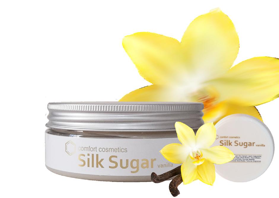 Silk Sugar pflegend samtig sehr gut verträglich vielseitig Unser Silk Sugar eignet sich sowohl als pflegende Maske als auch zur Massage.