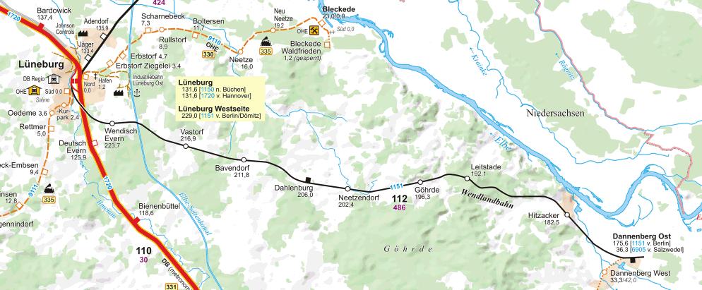 Ergebnis der Vorentwurfsplanung Ausgangslage Auf der 53,3 km langen Strecke beträgt die Fahrzeit bei 60 km/h