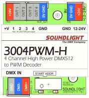 Der Decoder 3004PWM-H verfügt über Anschlüsse für folgende Ein- und Ausgänge: Anschlüsse CN1 SPEISUNG 8-24V Gleichspannung orange +8V DC.