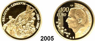..Polierte Platte** 200,- 2005 100 Euro 2005 (15,55 g fein).