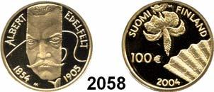125 Jahre Goldmünzenprägung in Finnland. Schön 119. KM 113.