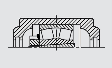 1 Um bei einem Festlagergehäuse eine axiale Verschiebung des Lagers zu verhindern, wird an jeder Lagerseite ein Festring eingesetzt. Somit ist keine axiale Verschiebung mehr möglich (Abb. 1).