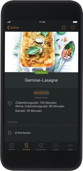 Miele@home Miele@mobile App Lebensmittelservice Zutaten direkt aus dem Rezept bestellen Couscoussalat mit Lamm oder Gemüse- Lasagne: In