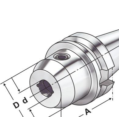 From d = 25 on two clamping screws d = 6 to 18 with two coolant channels d = 20 to 40 with four coolant