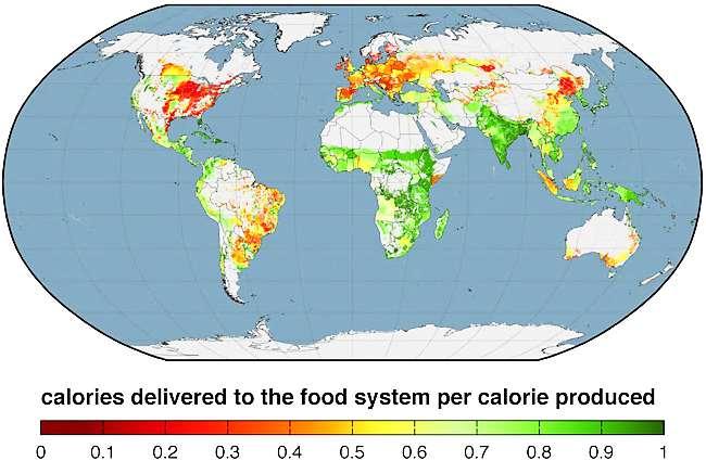 Wieviel Ackerfläche für Lebensmittel? Quelle: Jonathan Foley et.al.
