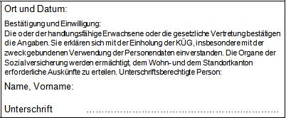 2.2 Voraussetzungen und Bedingungen Einverständnis zur KÜG bei erwachsenen Personen - die erwachsene Person (allenfalls