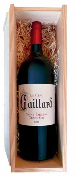 Edles Magnum aus einem Topjahrgang Château Gaillard Saint Emilion Grand Cru 2009 Magnum 1.5 l Der Jahrgang 2009 wird mit dem legendären 1961er verglichen.