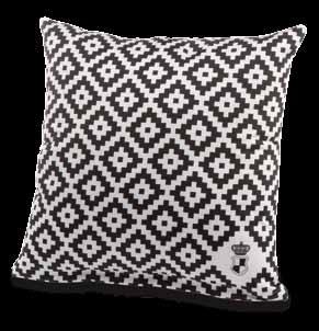 Black and White Kissenbezug Cushion