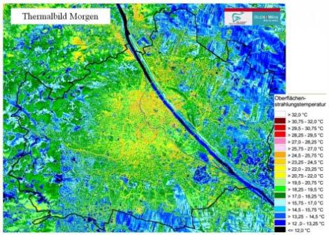 Sommer 2012 Thermalbild Wien -