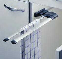 Handtuchhalter Unterschrank-Ausstattung Secco Alu Line 2-fach Handtuchhalter