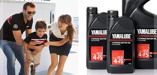 Yamaha empfiehlt Yamalube Schmierstoffe, unsere eigene Produktpalette mit den besten