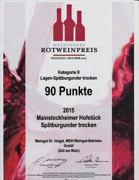 Selection Silvaner Wettbewerb 2017: Je 4 Sterne