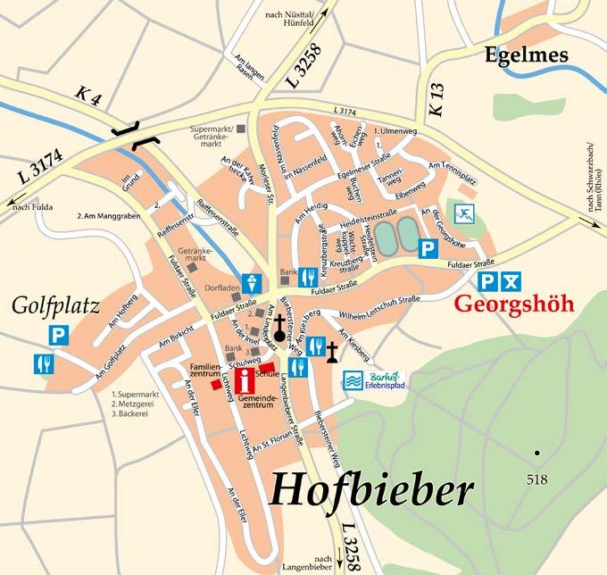 Ausschnitt 8 Ausschnitt 5 ORTSKARTE Auf diesen beiden Seiten können Sie sich ein Bild von der Gemeinde Hofbieber und den zugehörigen Ortsteilen machen.