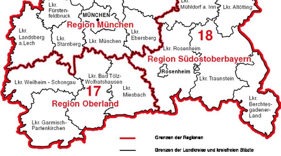 Planungsregionen in Oberbayern Dr.
