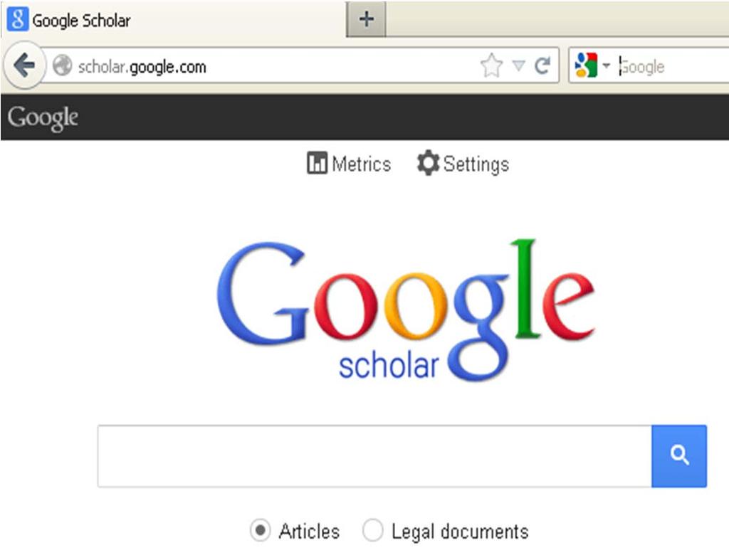 Import aus Google Scholar Unter Settings/Einstellungen: «Show links to