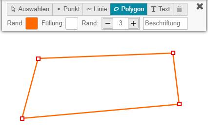 5.. Zeichnen A) Hinzufügen von Punkt, Linie, Polygon Im Menü «Werkzeuge» das Zeichenwerkzeug aktivieren ().