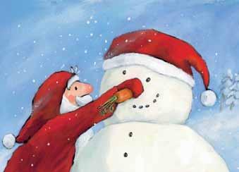 Weihnachtsmann Free Hugs and Kisses Henrike Wilson Postkarte