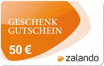 ZALANDO-Gutschein im Wert von 50 Euro Geschenkgutscheine von Zalando öffnen das Tor in eine einmalige Shopping-Welt und räumen mit dem Vorurteil auf, dass Gutscheine einfallslos und unkreativ seien.