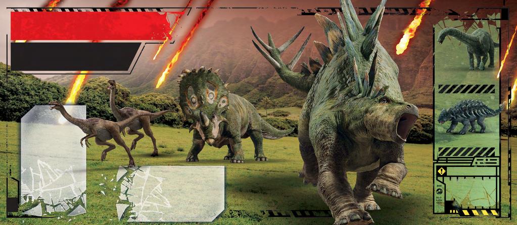 Dinosaurier-Flucht Als der Vulkan schließlich ausbricht, wollen die Dinosaurier weg und sammeln sich zu einer Massenflucht im Tal. Plötzlich müssen alle Dinosaurier der Insel ums Überleben kämpfen.