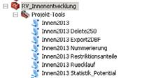 Weitere Automatisierung des Workflows Löschen von Kleinstflächen Export nach Excel Reimport aus Excel nach Validierung durch