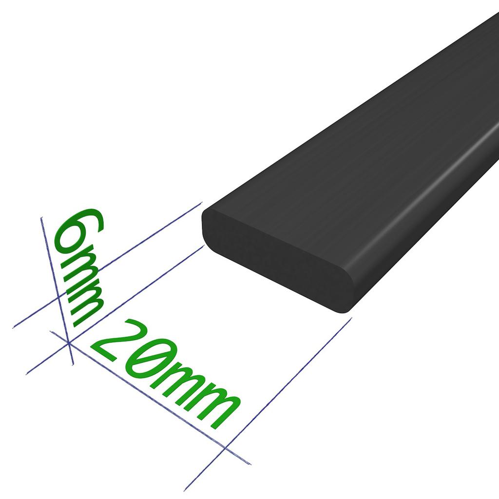 Flach-Eisen Flacheisen aus Stahl, blank.