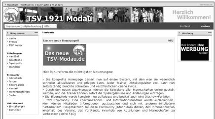 Der neue Web-Auftritt des TSV Modau Endlich ist unsere neue Homepage nach langer Bauzeit fertig!