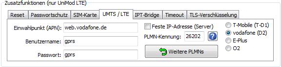 8.6 Client-Modus: Anmeldung an der IPT-Bridge Client-Modus: das UniMod LTE meldet sich an der IPT-Bridge (Server) an. Die Anmeldung an der IPT-Bridge (DIN 43863-4) erfolgt in zwei Schritten.
