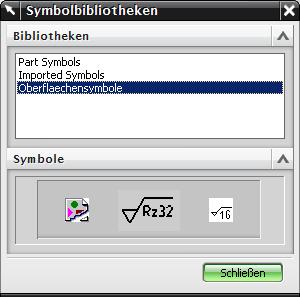 Symbole verwenden können über die Funktion Einfügen + Symbole + Anwenderdef. Symbol in die aktive Zeichnung eingesetzt werden.