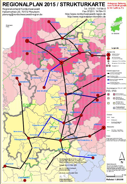 Grafik: Strukturelle Rahmenbedingungen in der Region Nordschwarzwald Quelle: Regionalverband Nordschwarzwald, abgerufen unter