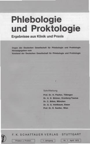1965 10. Jahrestagung der Arbeitsgemeinschaft für Phlebologie und gleichzeitig 2. Internationaler Kongress für Phlebologie der UIP in Wiesbaden.
