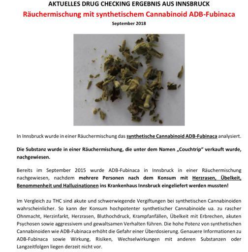 Synthetische Cannabinoide: als Streckstoffe NPS / 09.