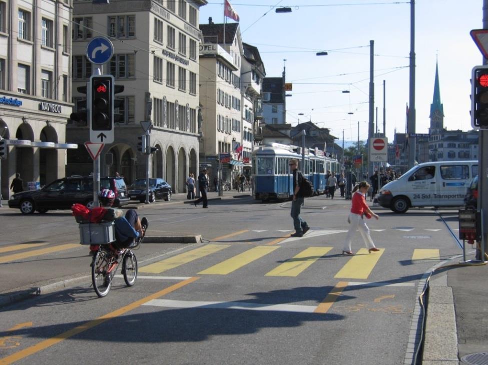 Furt-Markierungen an Ampeln