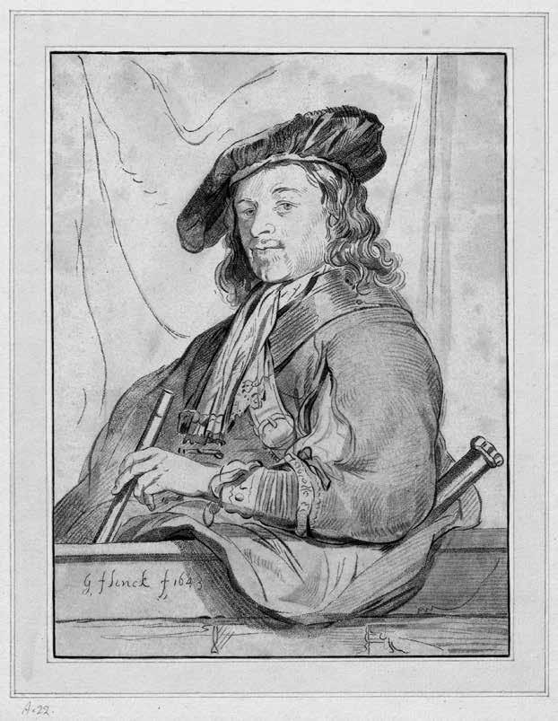 71: Cornelis Ploos van Amstel nach Govaert Flinck, Mann an dem Festungswall, o.j.