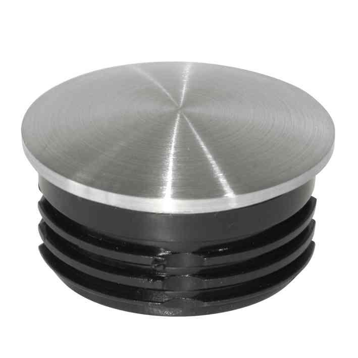 satiniert CONVEX CAPPING PLUG Ø 42,4 mm Plastic and satin finished STAINLESS STEEL EX140 KIT