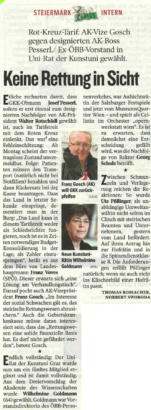 Kleine Zeitung, Steiermark, 28.