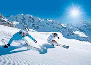 Seite 10 Sport SPORT DIE SKI- UND SNOWBOARD-BERGE AUF EINEN BLICK Corviglia: Der Hausberg und Klassiker von St. Moritz und Celerina ist bequem erreichbar: Von St.