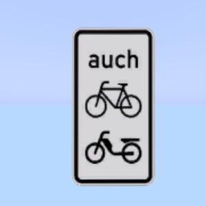 SSJX_V5912[038] 589 Verkehr-Zusatzschild-1000_33_Radfahrer im Gegenverkehr SSJX_V5914[001] 590