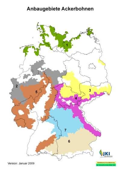 2. Anbautechnik Ackerbohne Ansprüche an Boden: tiefgründiger Lehm, humose, lehmige Tonböden, AZ > 50 keine flachgründigen Verwitterungsböden sichere Wasserversorgung, aber keine Staunässe ph 6,4-7,2