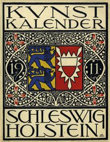LIEB-GEWINNEN DER KuNStKALENDER ScHLESWIG-HOLStEIN 1911 und 1912 163. Kunst Kalender Schleswig-Holstein, Titelblatt 1911 gestaltet von Johann Holtz 164.