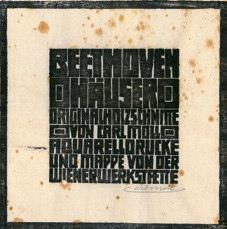 Gerd Pichler 101. Carl Moll, Titelblatt zum Mappenwerk Beethovenhäuser, Holzschnitt, 1906 102.