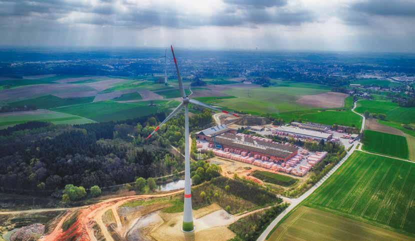 100 % Ökostrom aus Wind und Sonne: Das Hörl & Hartmann-Werk in Dachau Nachhaltige und ressourcenschonende Ziegelproduktion Ressourceneffiziente