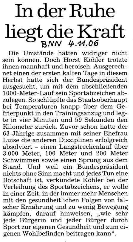 2006 Sportabzeichen des TV-Heidelsheim 899 e.v.