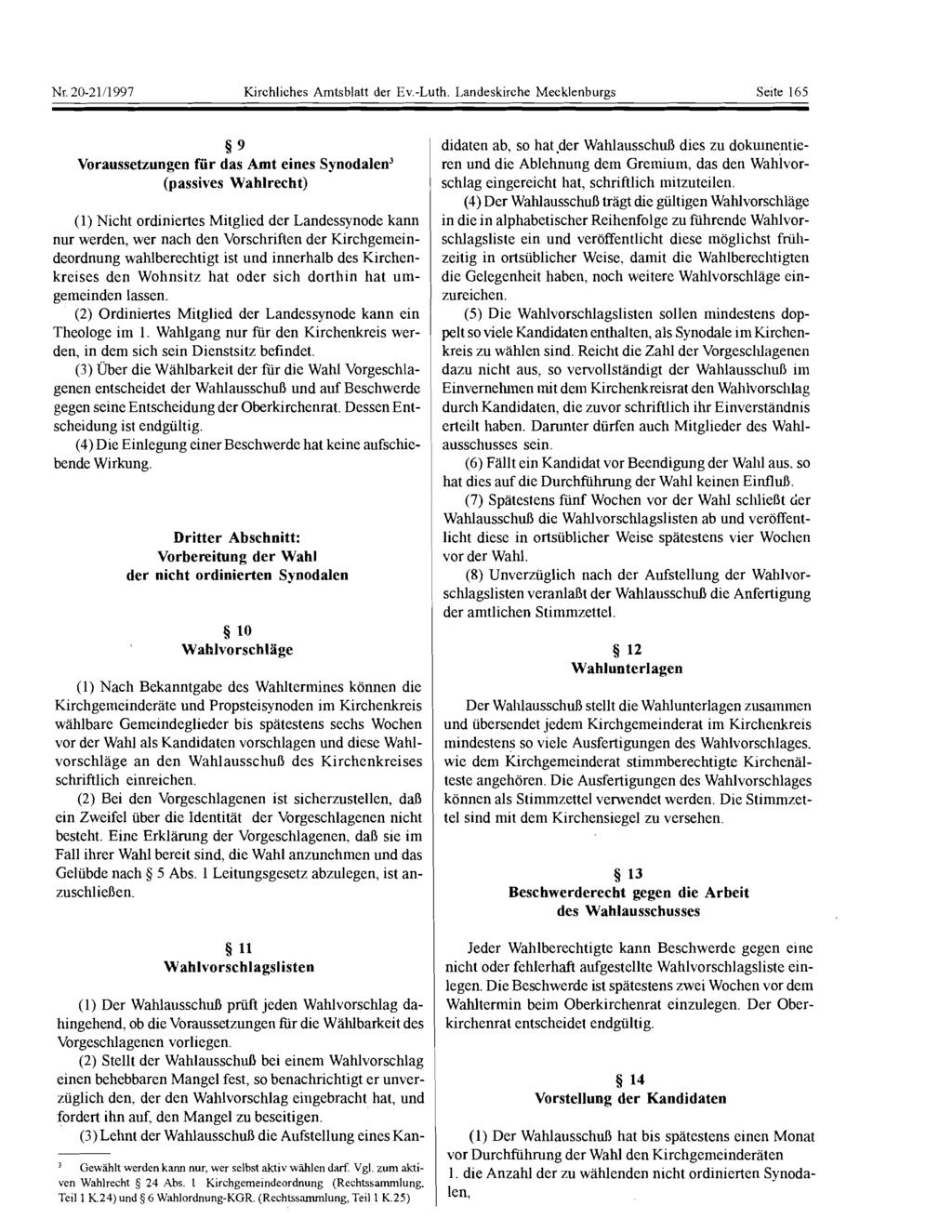 Nr.20-21/1997 Kirchliches Amtsblatt der Ev.-Luth.