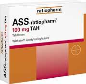 = 19,90 52% ASS-ratiopharm 100 mg TAH 100 Stück statt 4,17 1) 1,99