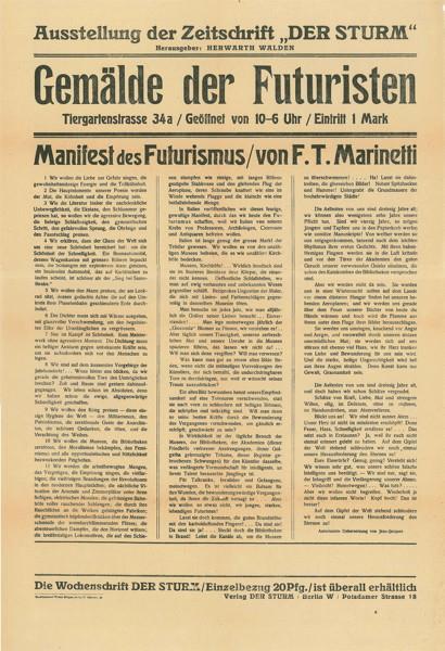 F.T. Marinetti: Das Manifest