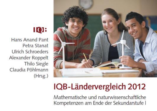 Ergebnisbericht und Schulrückmeldungen Der Ergebnisbericht wird nach Veröffentlichung auf der IQB-Webseite zum Download bereitgestellt.