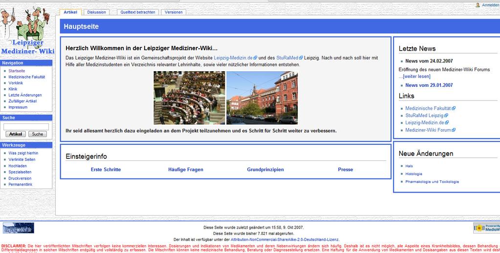 Leipziger Mediziner-Wiki Enzyklopädie