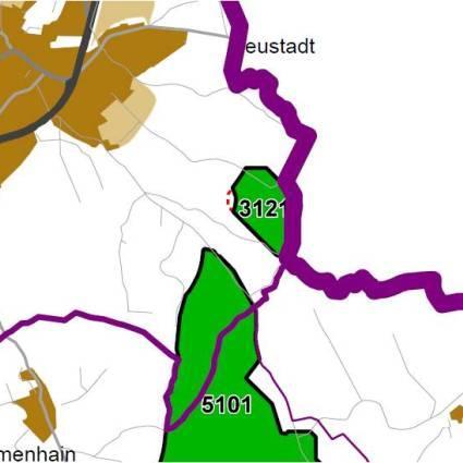 Nummer: 3121 Bestand: Planung: Grösse (ha): 31 Landkreis(e): Landkreis MarburgBiedenkopf Kommune(n): Neustadt (Hessen) Gemarkung(en): Neustadt Waldanteil (%): 100 Laubwaldanteil: 94 Nadelwaldanteil: